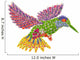 Paradise Floral Humming-bird Wall Decal