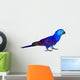 Beautiful Blue Parrot Wall Decal