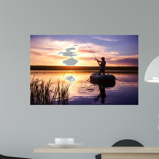 Fisherman Wall Decal