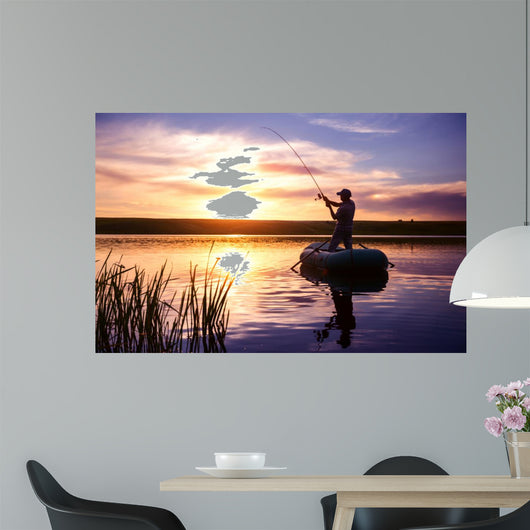 Fisherman Wall Decal