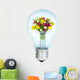 Electrobulb with Bunch Tulips Wall Decal