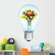 Electrobulb with Bunch Tulips Wall Decal