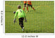 Young boys play football match Wall Mural