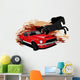 Mustang Car Horse Drawing Wall Decal