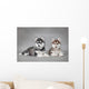 Siberian Husky dog puppies Wall Mural