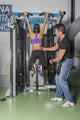 Male &amp; Female Training In Gym Wall Decal