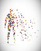 Abstract Male Body Wall Decal