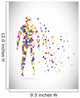 Abstract male body Wall Mural