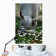 Daisies and Goat Grazing Wall Decal