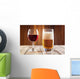 Red Wine Glass and Wall Decal