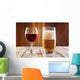 Red Wine Glass and Wall Decal