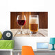 Red Wine Glass and Wall Decal