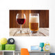 Red Wine Glass and Wall Decal
