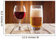 Red Wine Glass and Wall Decal
