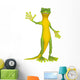 Waving Gecko Wall Decal