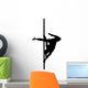 Pole dancing silhouette Wall Decal