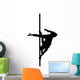 Pole dancing silhouette Wall Decal