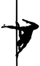 Pole Dancing Silhouette Wall Decal