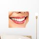 Young smiling woman, white background, copyspace Wall Decal