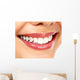 Young smiling woman, white background, copyspace Wall Decal