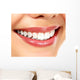 Young smiling woman, white background, copyspace Wall Decal