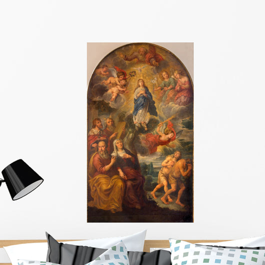 Bruges Coronation Virgin Mary Wall Decal