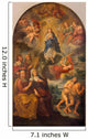 Bruges Coronation Virgin Mary Wall Decal
