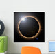 Rendered total solar eclipse with lens flare Wall Mural