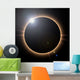 Rendered total solar eclipse with lens flare Wall Mural