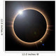 Rendered total solar eclipse with lens flare Wall Mural