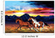 Wild Horses Run Illustration Wall Decal