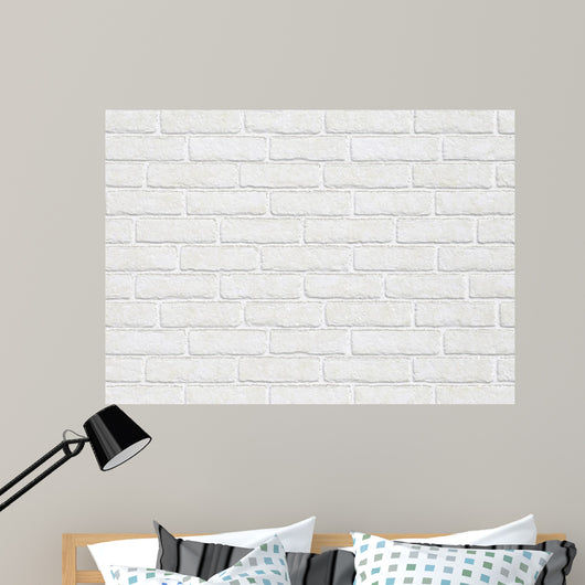 White Brick Wall - Wall Decal