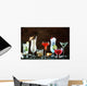 Selection Festive Christmas Drinks Wall Decal