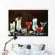 Selection Festive Christmas Drinks Wall Decal
