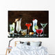 Selection Festive Christmas Drinks Wall Decal
