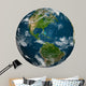 Planet Earth with Clouds Wall Decal