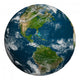 Planet Earth with Clouds Wall Decal