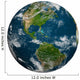 Planet Earth with Clouds Wall Decal