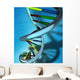 Conceptual Illustration of a DNA molecule Wall Mural