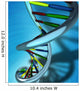 Conceptual Illustration of a DNA molecule Wall Mural