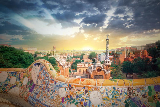 Park Guell In Barcelona, Spain Wall Decal