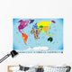 high detailed world map Wall Mural