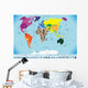 high detailed world map Wall Mural