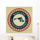 Vintage label Maryland Wall Mural