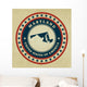Vintage label Maryland Wall Mural