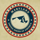 Vintage Label Maryland Wall Decal