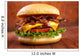 Bacon Burger with Beef Wall Decal