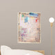 Scrapbook,graffiti and collage series Wall Mural