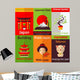 Japan Mini Posters Wall Decal