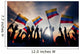 Silhouettes of People Holding Flag of Colombia Wall Mural